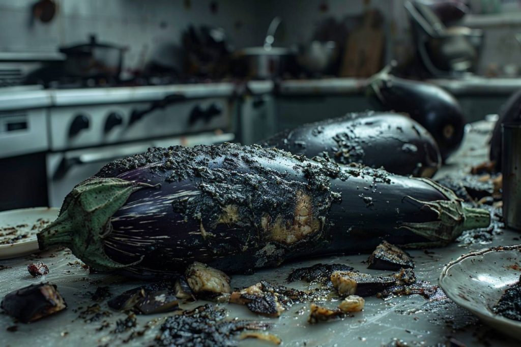 Aubergine pourrie