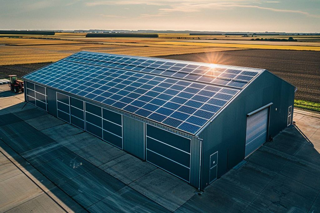 Hangar agricole photovoltaïque arkolia energies